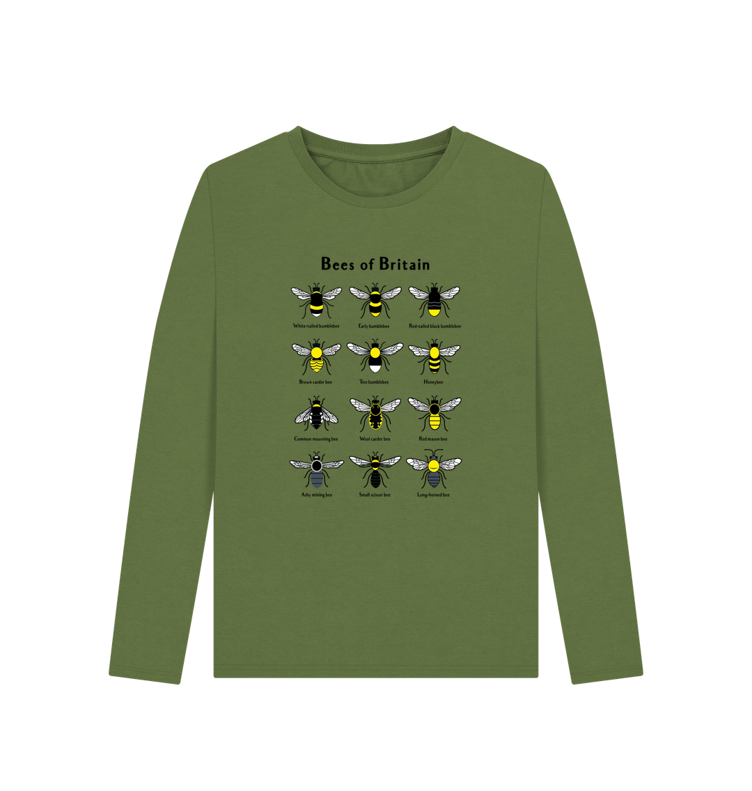 Khaki Women's Bees of Britain