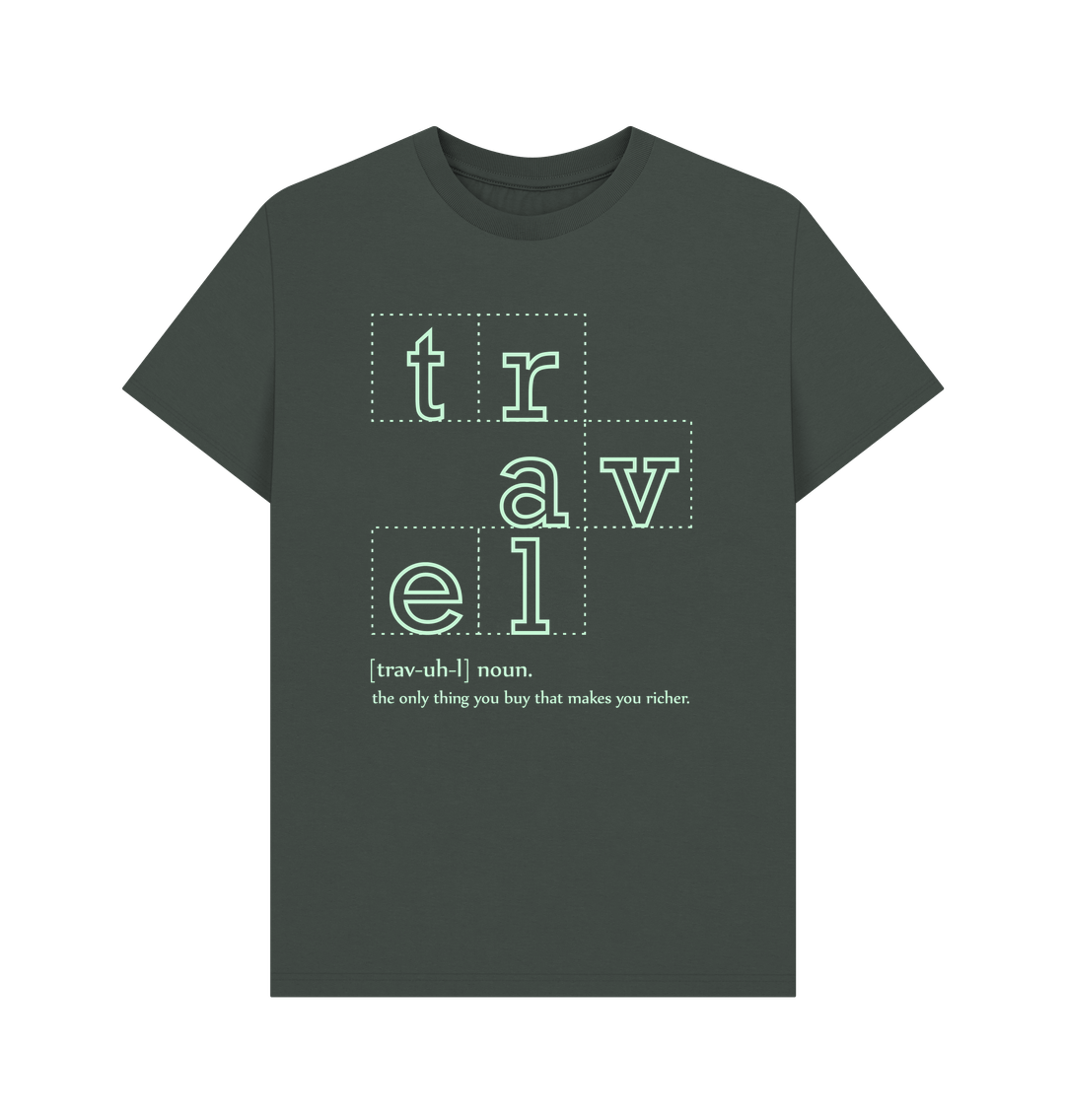Dark Grey Travel Definition Men's Tshirt