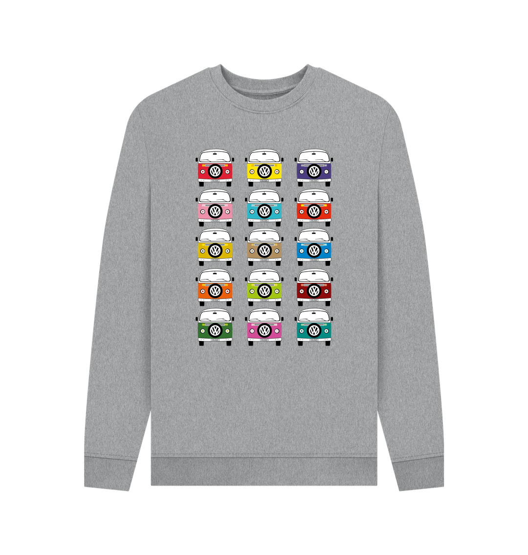 Light Heather Men's Favourite Campervan Holiday Jumper