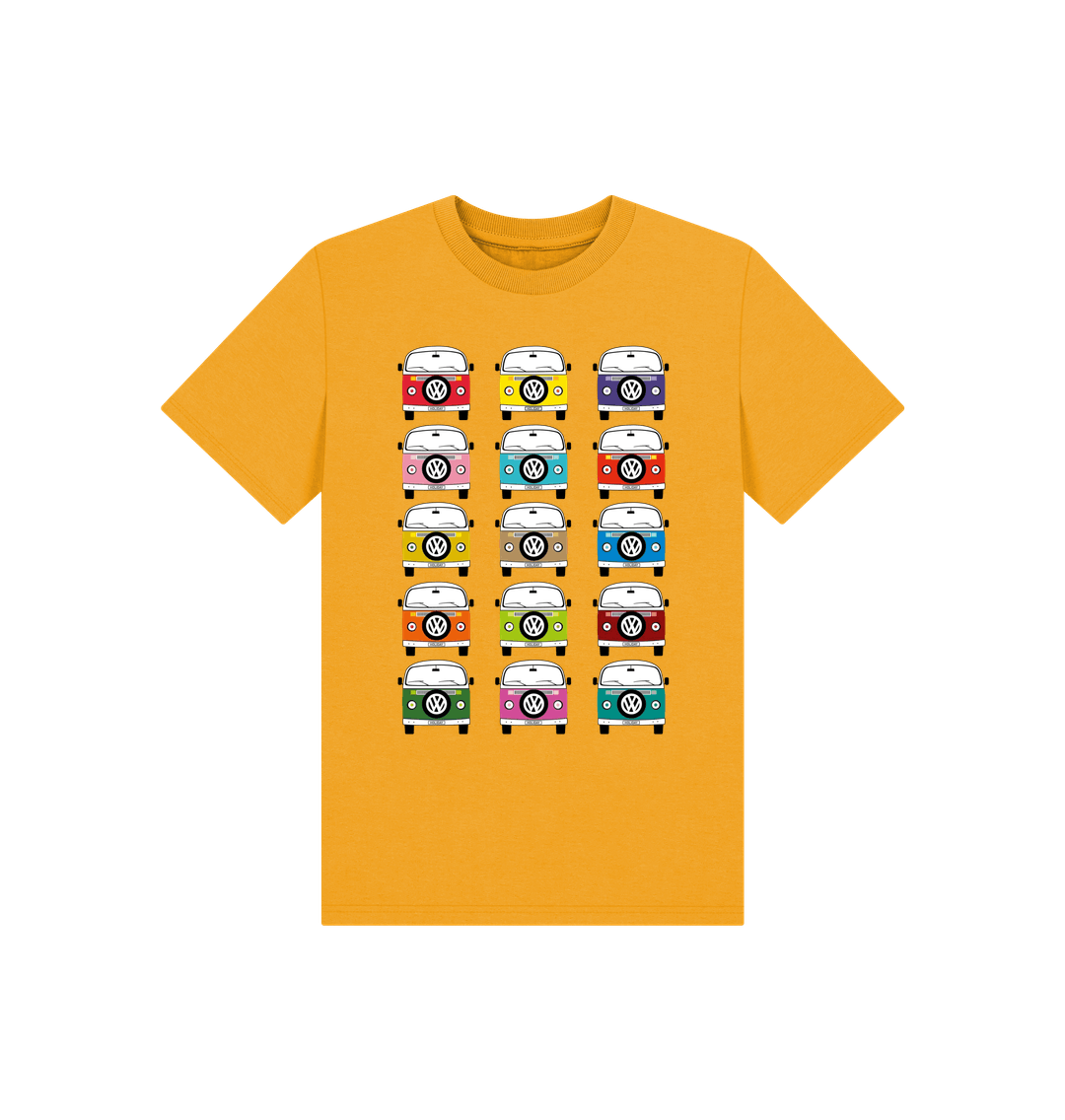 Mustard Printed Kids T-Shirt