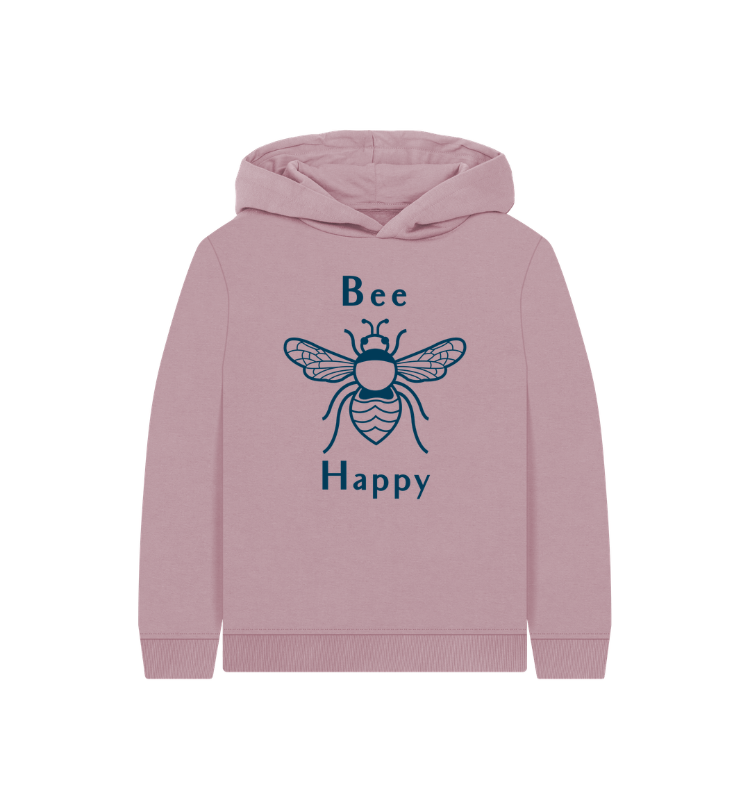 Mauve Bee Happy Children's Hoodie
