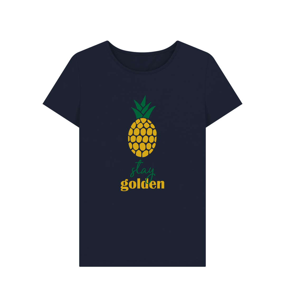 Navy Blue Printed T-shirt