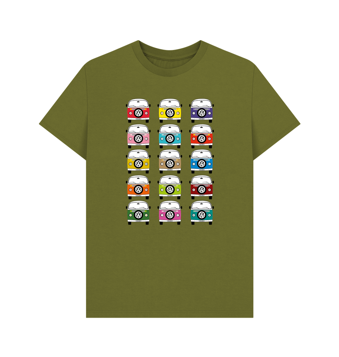 Moss Green Favourite Campervan Holiday T-shirt