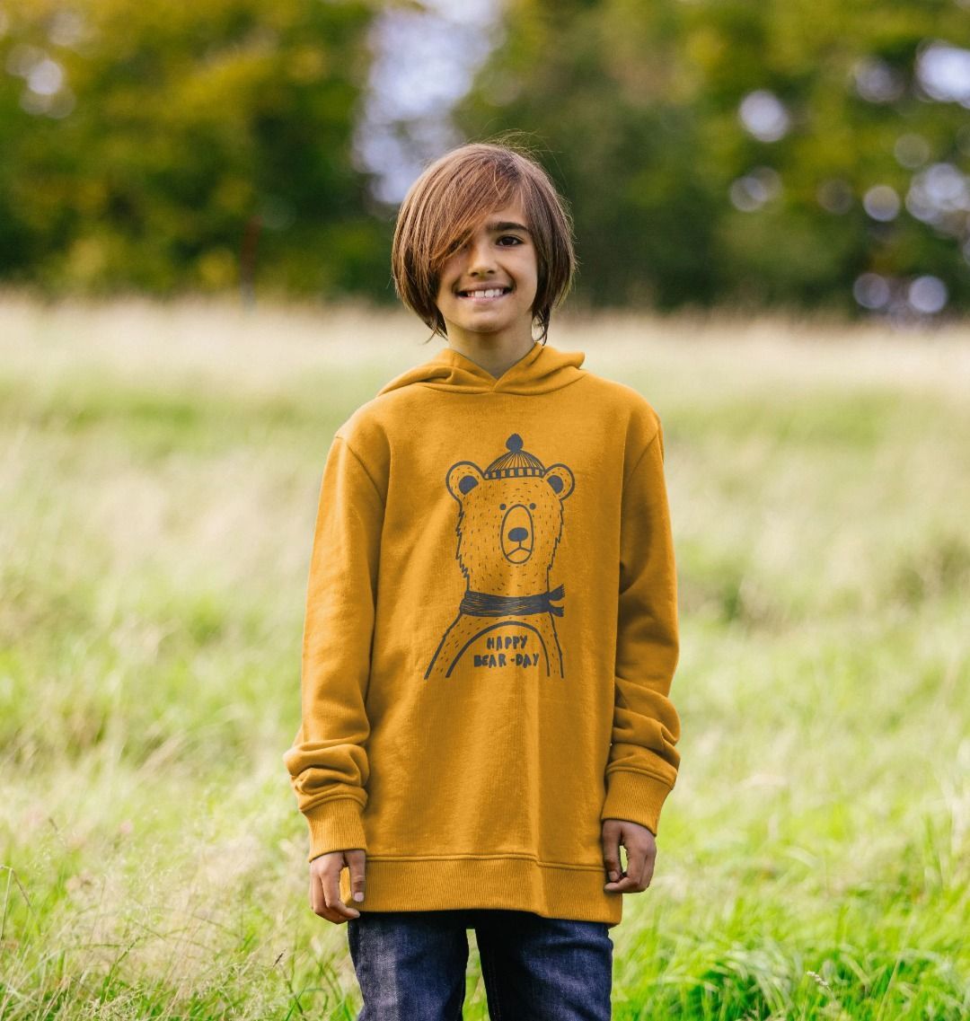 Happy bear-day Kids Hoodie