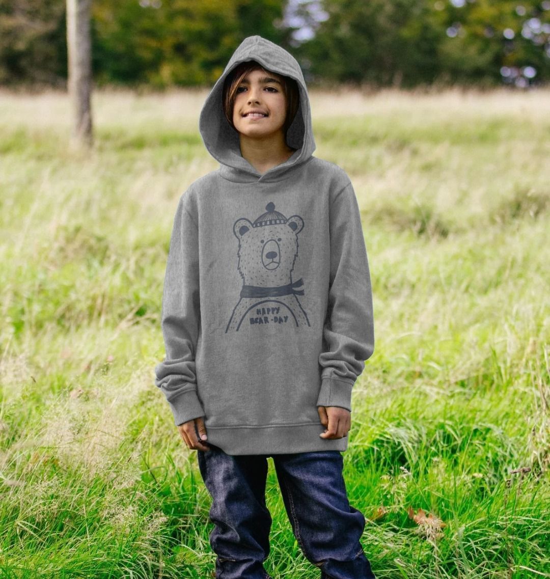 Happy bear-day Kids Hoodie