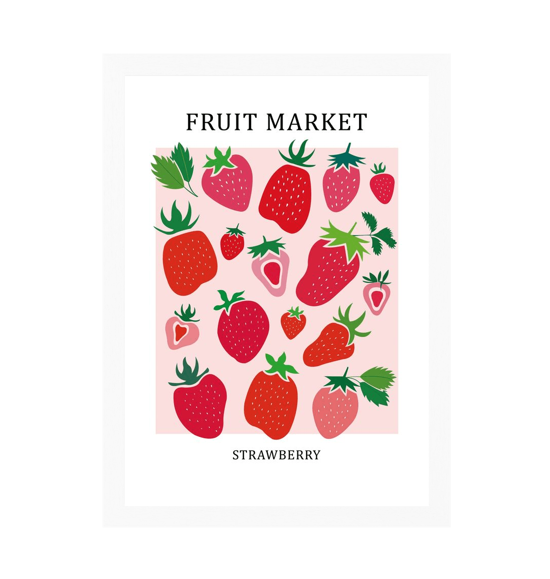 White Frame Framed art print