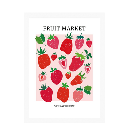 White Frame Framed art print