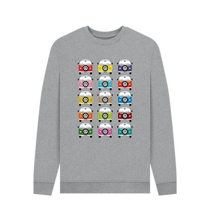 Light Heather Men's Favourite Campervan Holiday Jumper