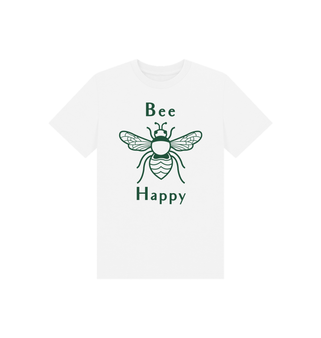 White Printed Kids T-Shirt