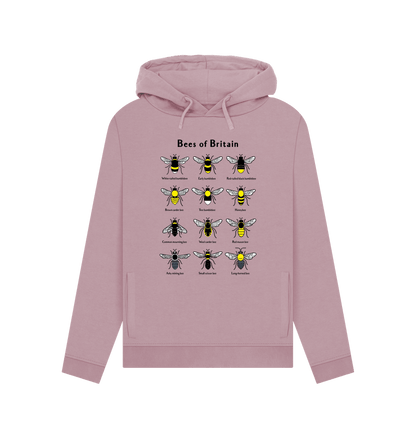 Mauve Women's Bees of Britain Hoodie