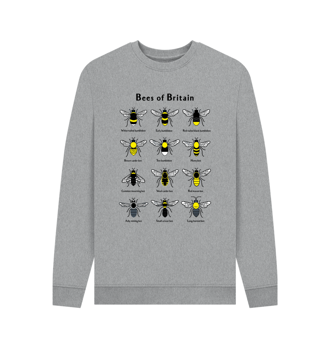 Light Heather Men's Bees of Britain Jumper