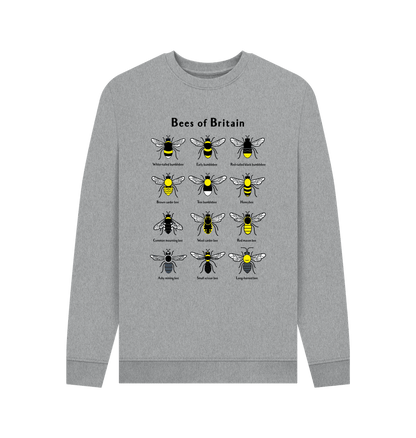 Light Heather Men's Bees of Britain Jumper