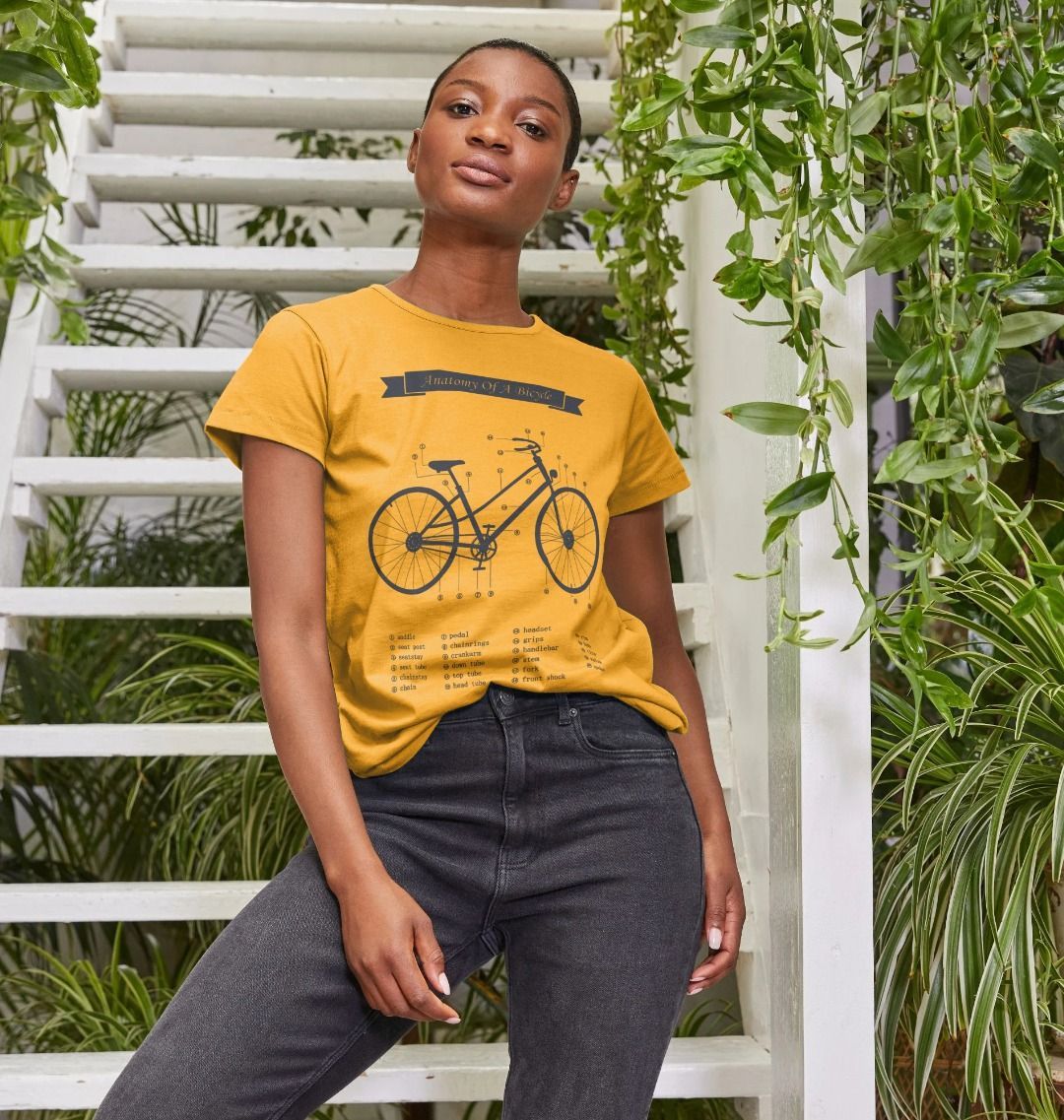 Women's Anatomy Of a Bicycle T-shirt