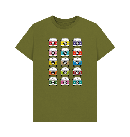Moss Green Favourite Campervan Holiday T-shirt