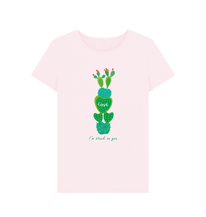 Pink \"I'm Stuck On You\" Cactus T-shirt