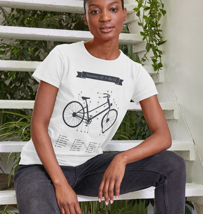 Women's Anatomy Of a Bicycle T-shirt