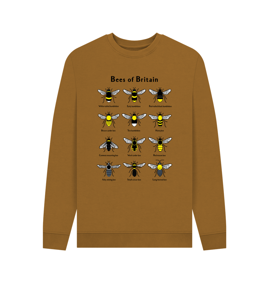 Brown Men's Bees of Britain Jumper