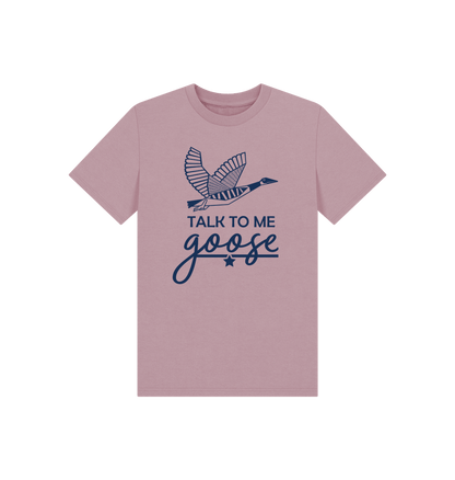 Mauve Talk to me Goose Children's Tshirt