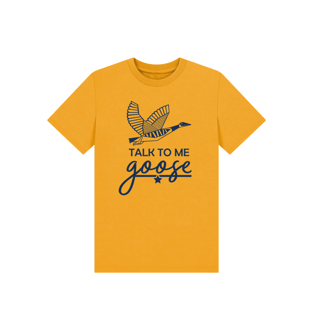 Mustard Talk to me Goose Children's Tshirt