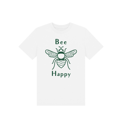 White Bee Happy Children's T-shirt