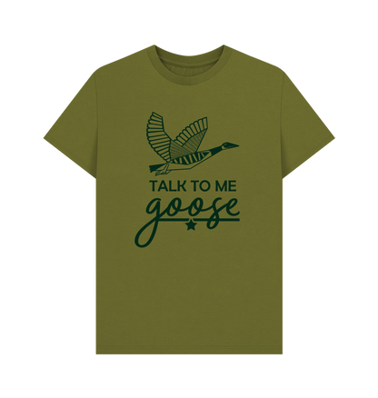 Moss Green Printed T-shirt