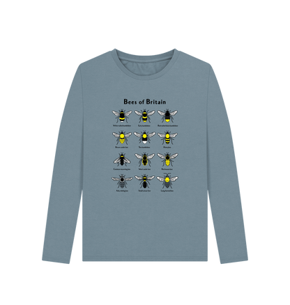 Stone Blue Women's Bees of Britain