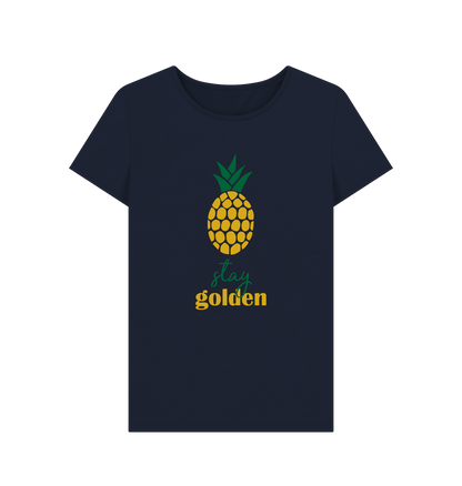 Navy Blue Printed T-shirt