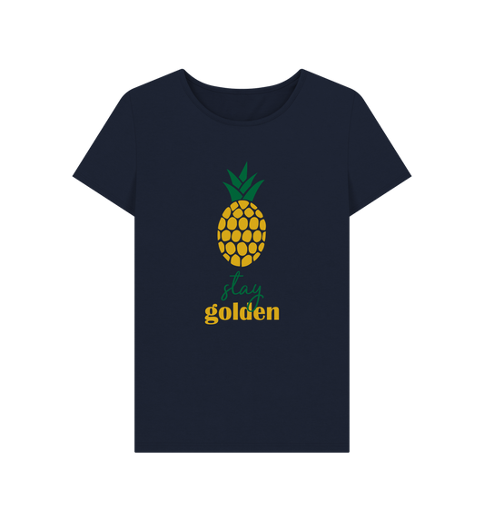 Navy Blue Printed T-shirt