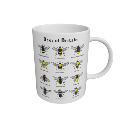 White Bees of Britain Mug