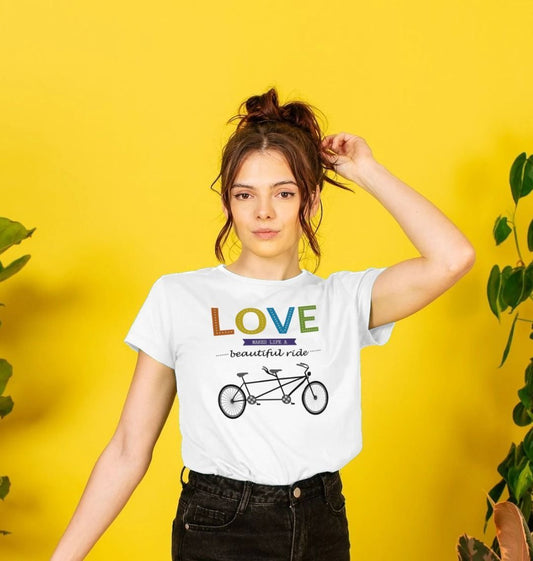 Love Makes Life A Beautiful Ride T-shirt