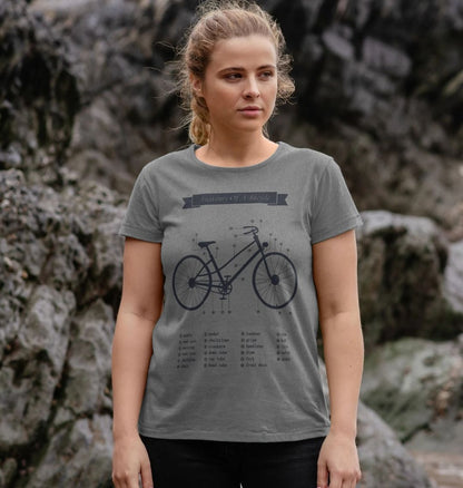 Women's Anatomy Of a Bicycle T-shirt