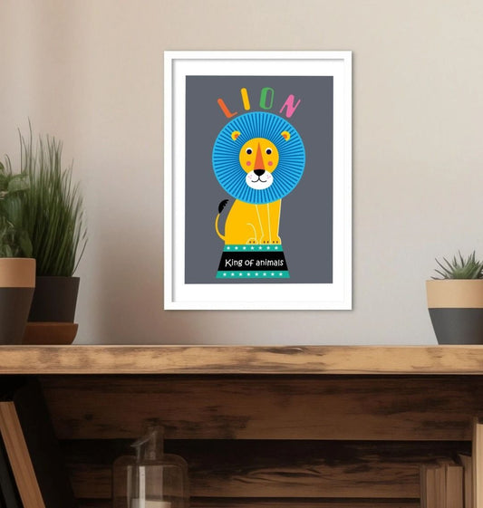 King Of Animals Children's Print