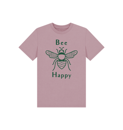 Mauve Bee Happy Children's T-shirt