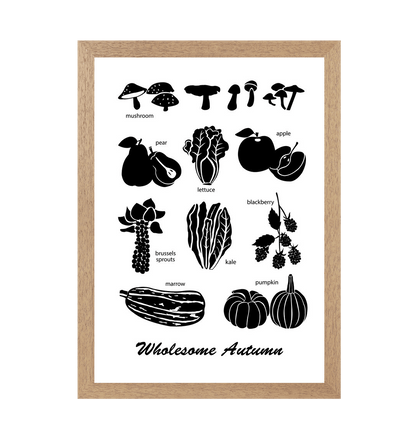 Natural Frame Wholesome Autumn Print