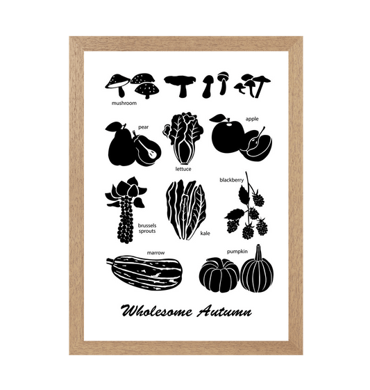 Natural Frame Wholesome Autumn Print