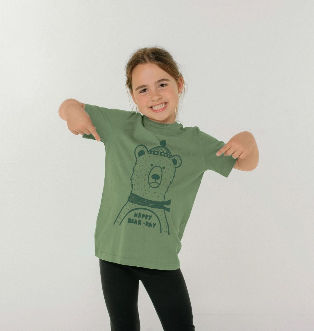 Happy bear-day Kids T-shirt