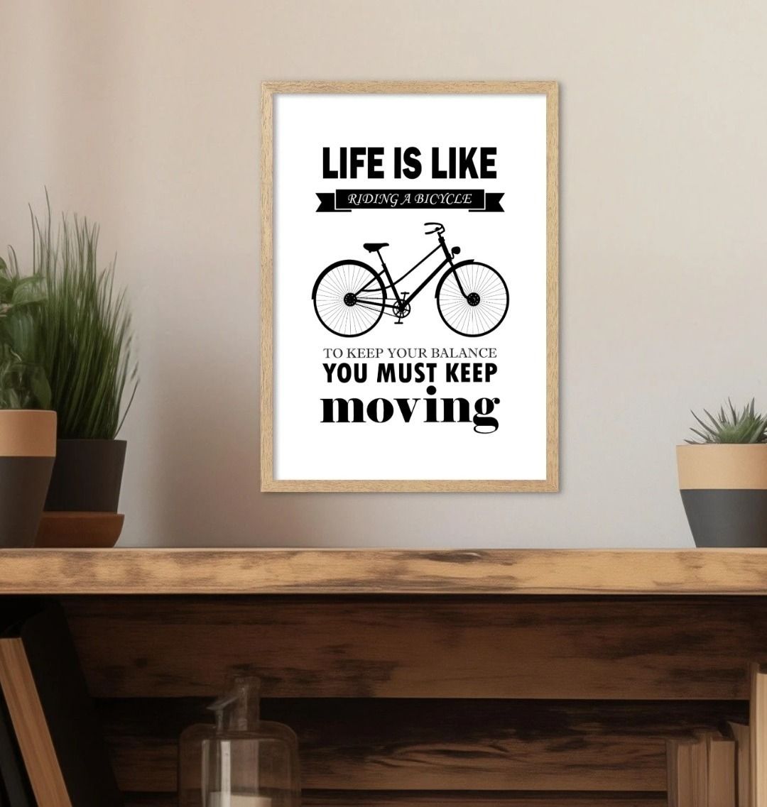 Life Is Like Riding A Bicycle Print