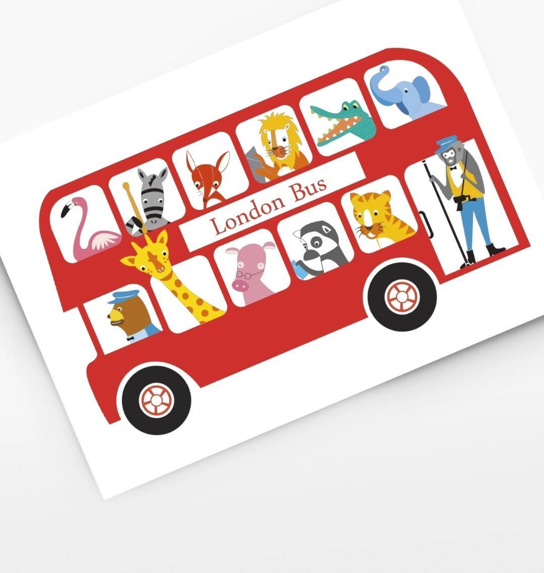 London Bus Children's Print