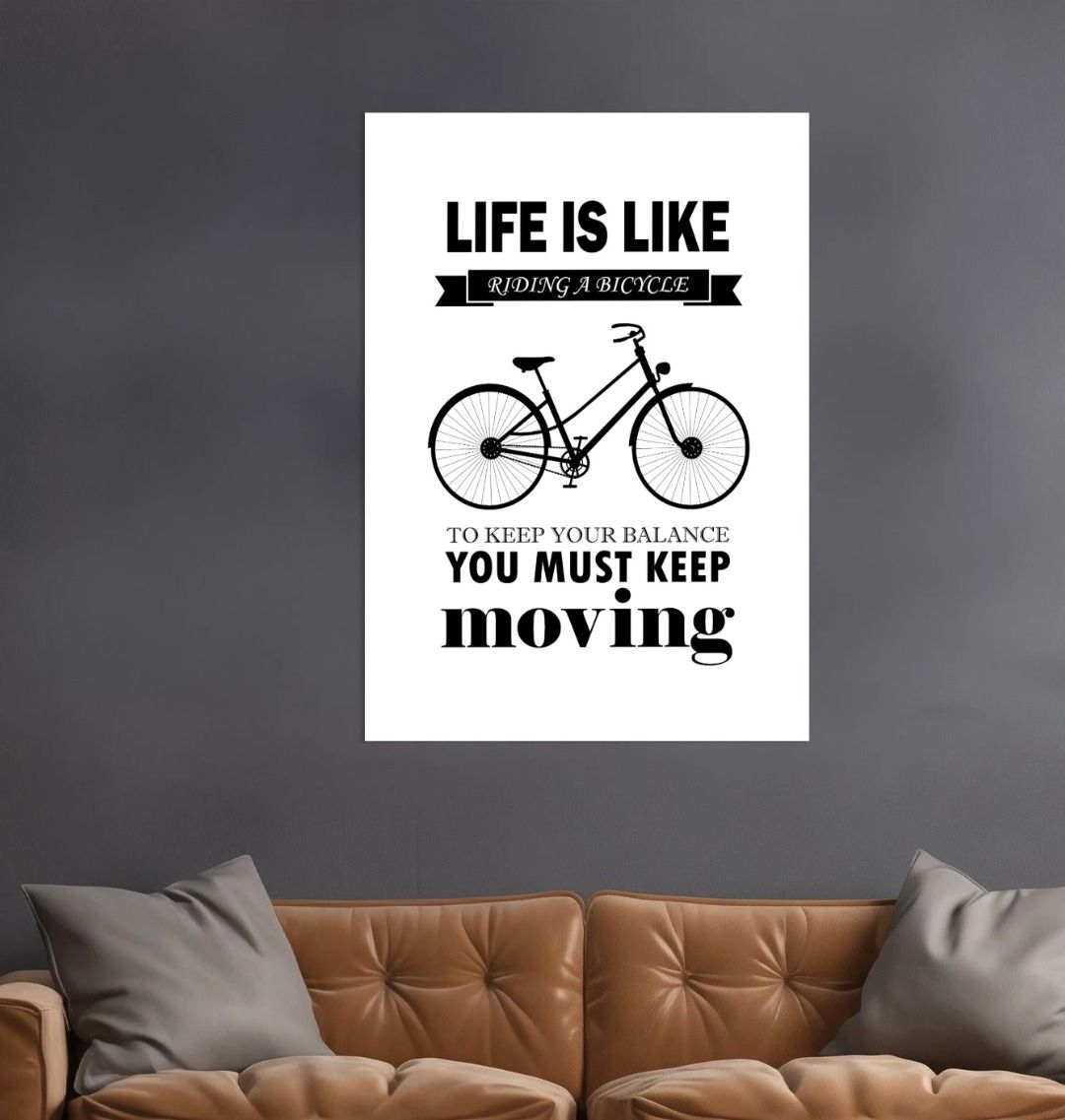 Life Is Like Riding A Bicycle Print