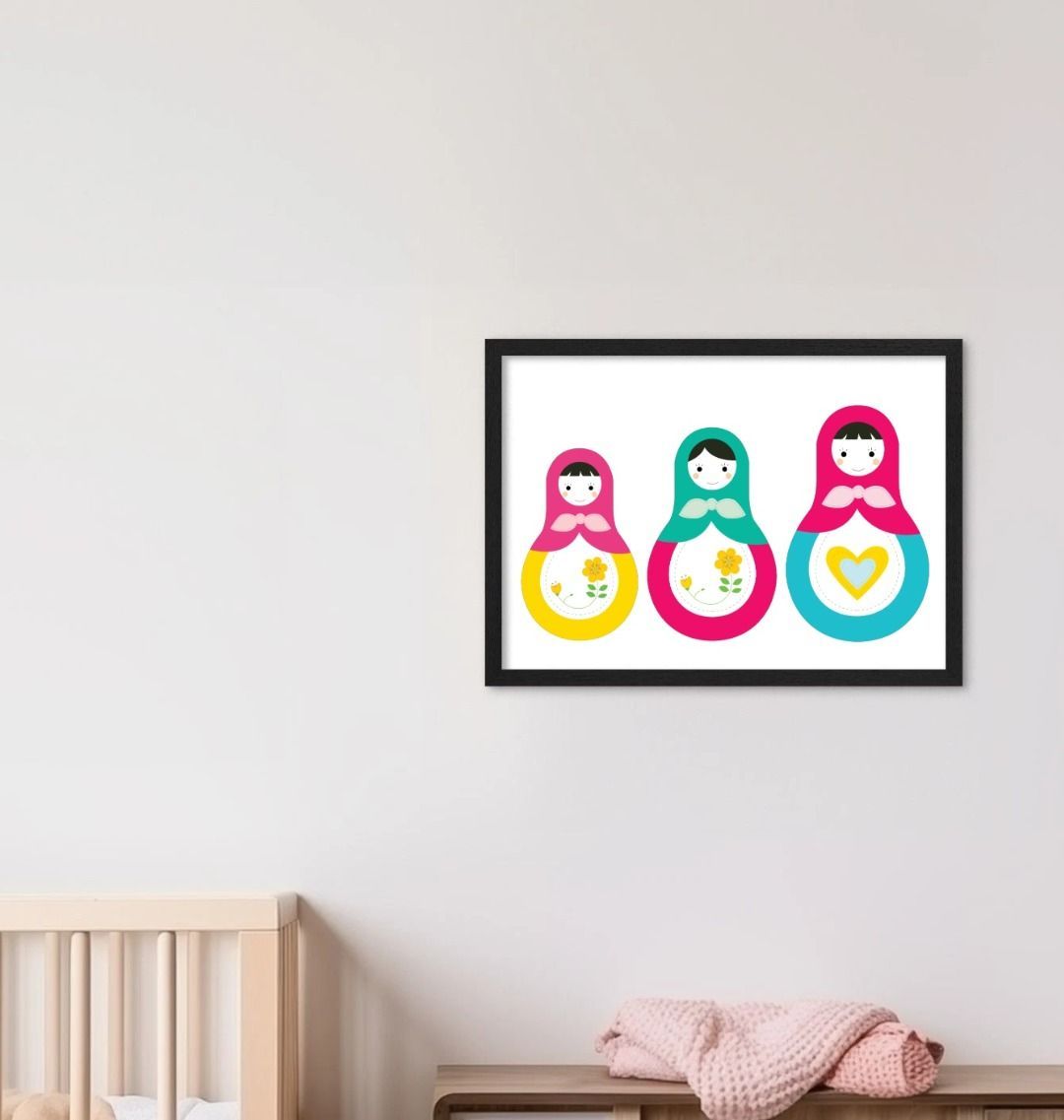 Russian Doll Nursery Print