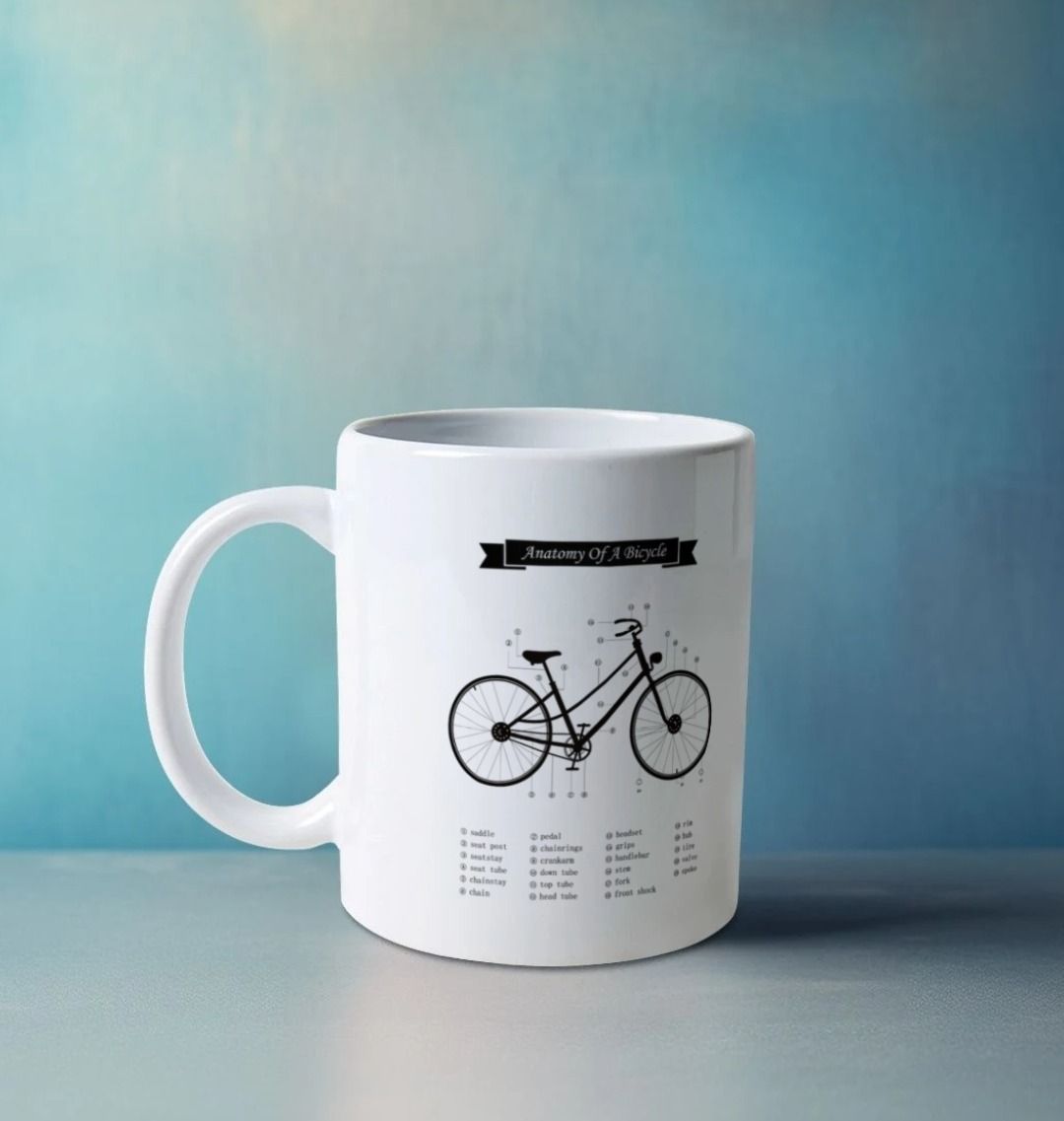 Anatomy Of a Bicycle mug