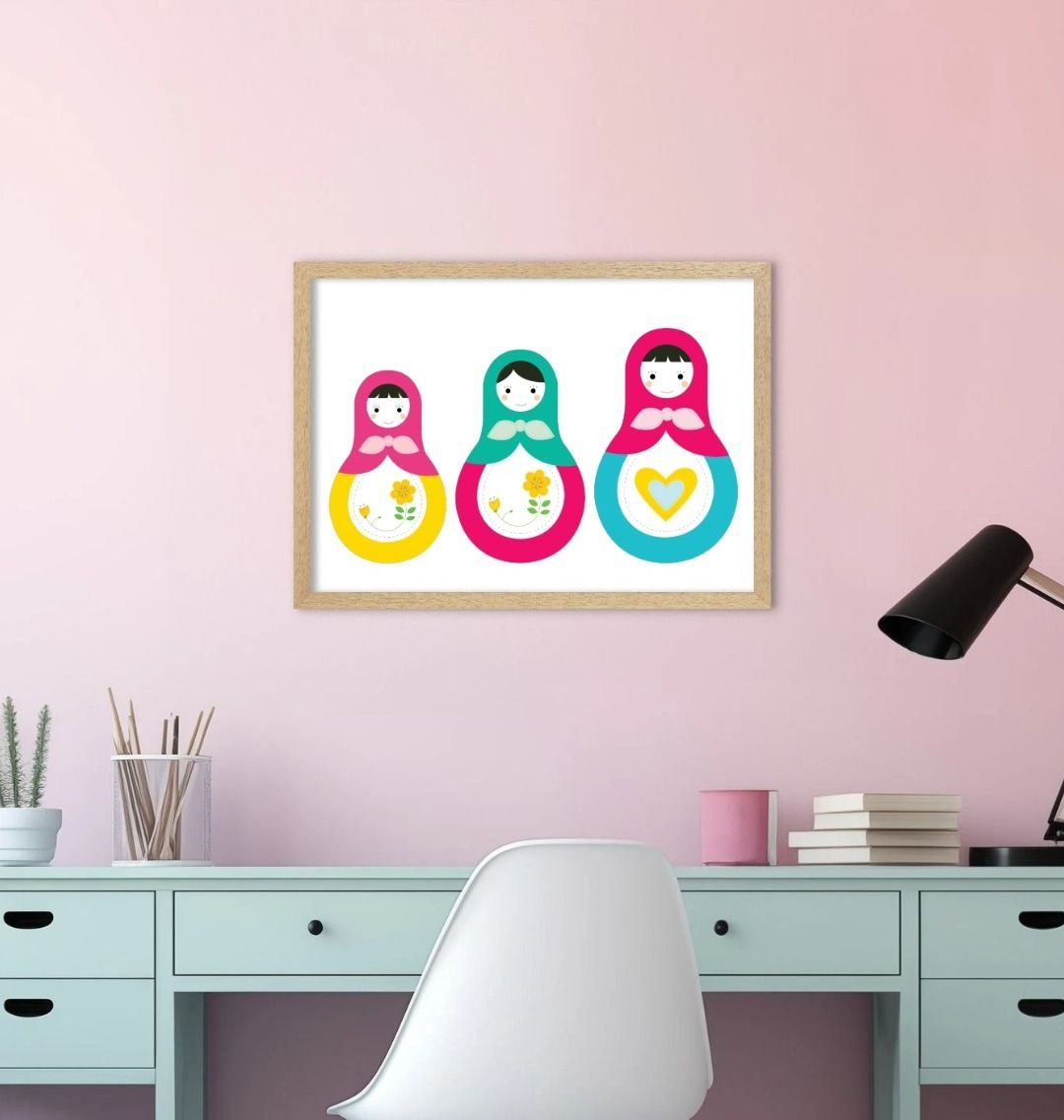 Russian Doll Nursery Print