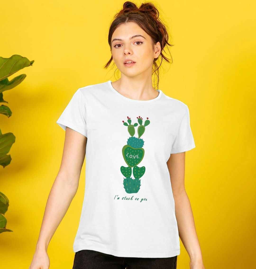 "I'm Stuck On You" Cactus T-shirt