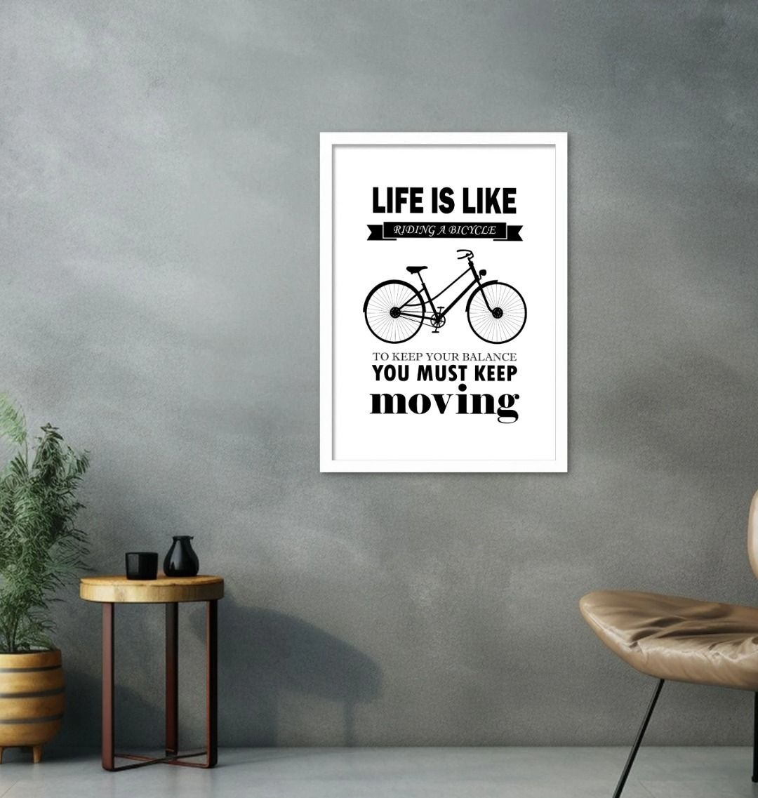 Life Is Like Riding A Bicycle Print