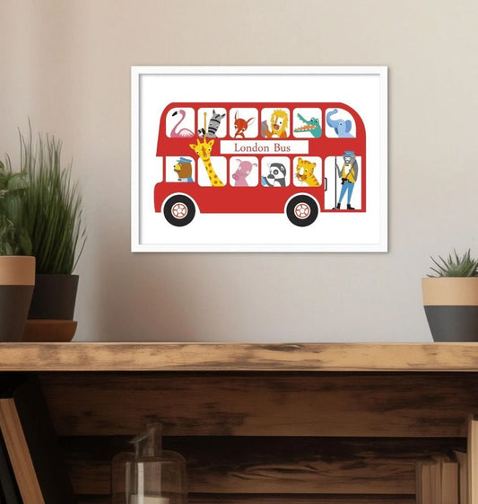 London Bus Children's Print