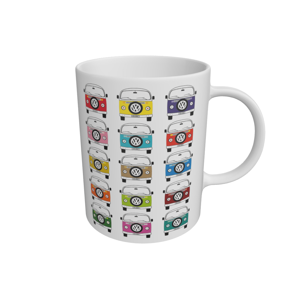 White Favourite Campervan Holiday Mug