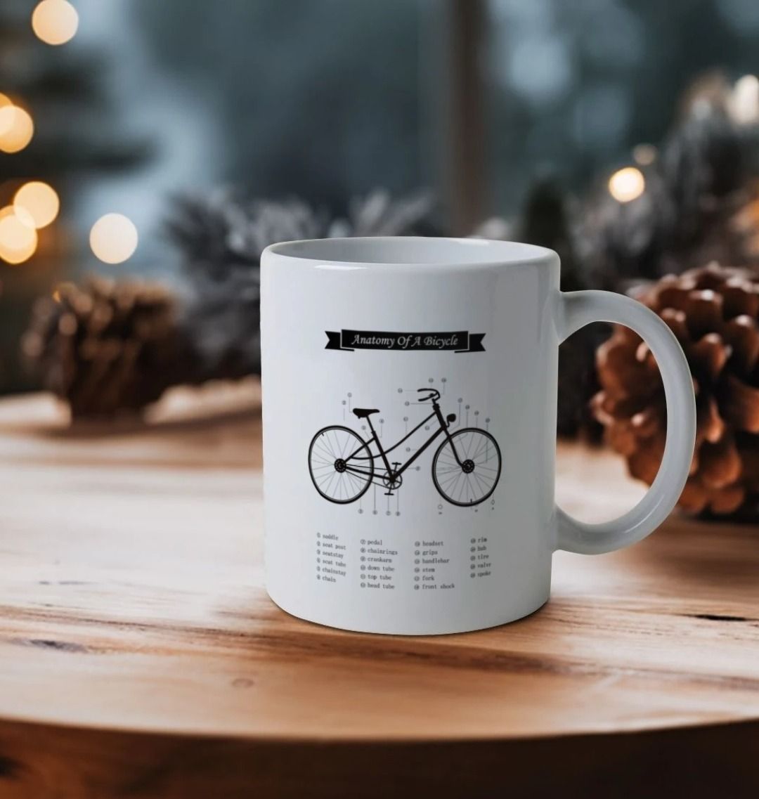 Anatomy Of a Bicycle mug